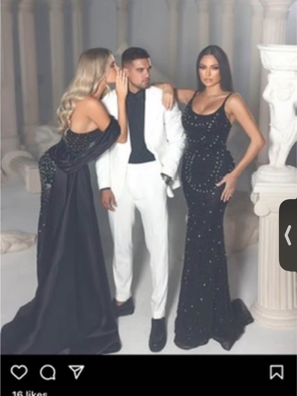 Elegant Black Maxi Dress with Beaded Accents - Women